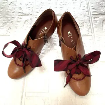 DIANA 다이애나 부츠 카멜 리본 22.5cm