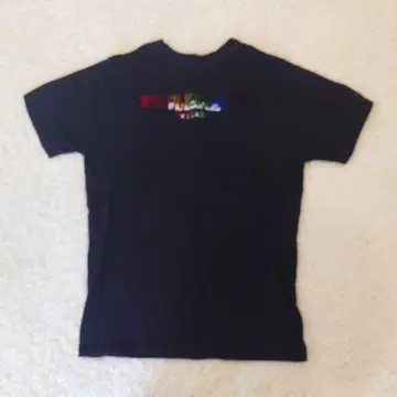 1PUGUALES RELAX 자수 T셔츠 블랙