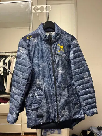 오클리 OAKLEY 다운 자켓 M 사이즈 파랑 블루 골프