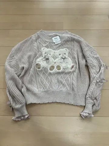 LIZLISA Twin Bears 니트탑