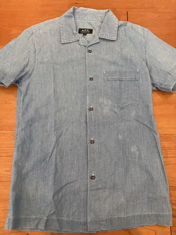 A.P.C. 반팔 셔츠 XS 라이트 블루