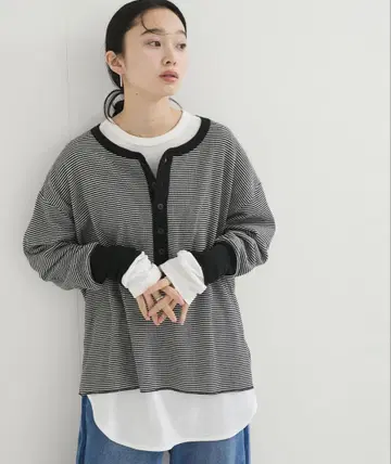 별주 [ Healthknit/헬스니트 ] 2P 레이어드 헨리 풀오버