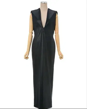 mame kurogouchi 가죽 느낌 Dress 블랙 사이즈 2