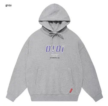 oioi 후드티 트레이닝복 맨투맨 그레이 한국