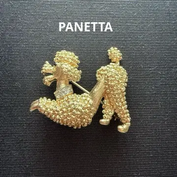 PANETTA 빈티지 브로치 푸들