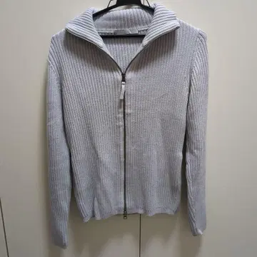 theory luxe 리브 집업 스웨터