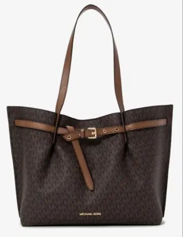 MICHAEL KORS 브라운 토트백