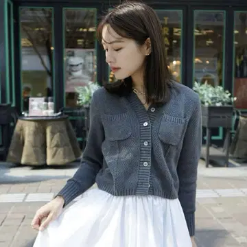 L'AUBE BLANC 가디건