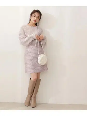PROPORTION BODY DRESSING 트위드 미니 스커트