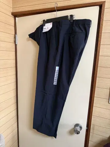 UNIQLO 감동 팬츠 남성용 네이비 슬랙스 100x70 미사용