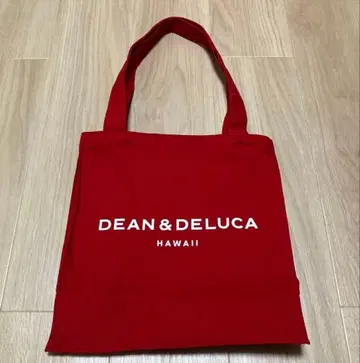 DEAN & DELUCA 하와이 한정판 레드 토트백