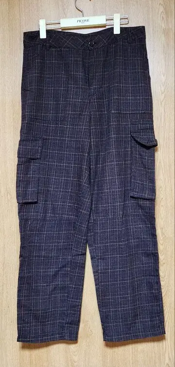 MELANGE 체크 팬츠