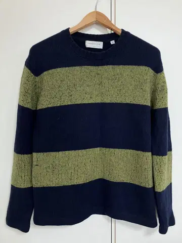 TOMORROWLAND 투모로우랜드의 캐시미어 혼방 보더 니트 스웨터/S