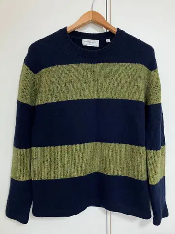 TOMORROWLAND 투모로우랜드의 캐시미어 혼방 보더 니트 스웨터/S