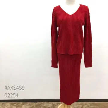 *2점 세트* Nina 니트탑 스커트 셋업 V넥