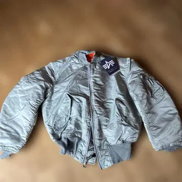 ALPHA INDUSTRIES 플라이트 자켓 L 사이즈 실버