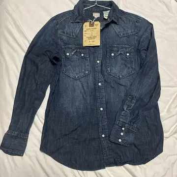 새상품 Standard Supply 다크 데님 긴팔 셔츠 160
