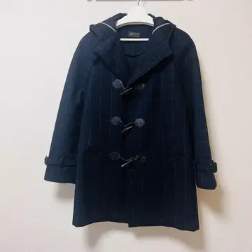 Artigianale/아르티자나레 네이비 체크 더플 코트