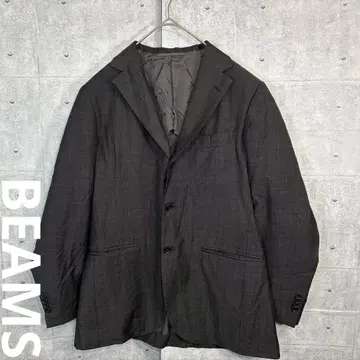 1677 BEAMS 빔즈 다크 그레이 테일러드 자켓 48 L