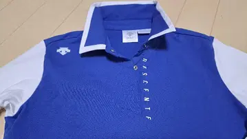 새상품급 DESCENTE 골프웨어 긴팔 피케 셔츠 S