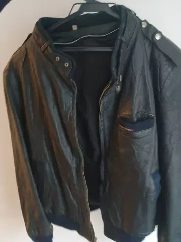블랙 가죽 자켓