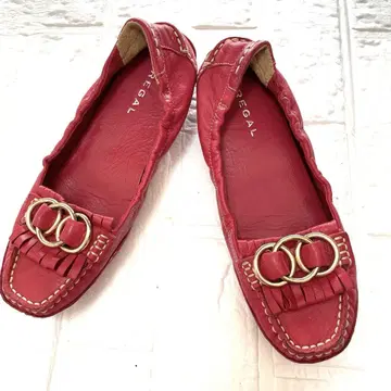 리걸 모카신 로퍼 레드 23.5cm