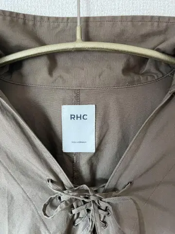 RHC 브라운 벌룬 슬리브 셔츠