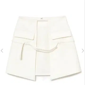 melt the lady string mini skirt white