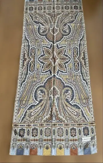 LANCETTI 페이즐리 무늬 울 롱 스톨 63cm x 160cm