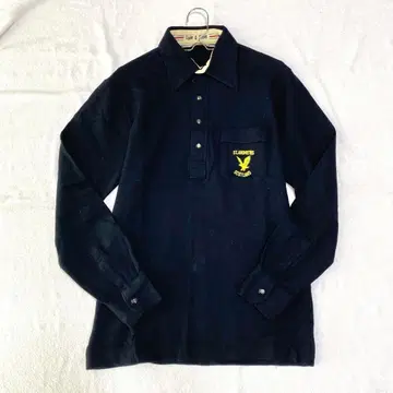 [라일앤스캇] 피케 셔츠 자수 로고 모 100% 하프 버튼 긴팔 F