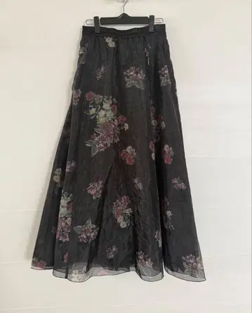 AMERI FLOWER ORGANDY FLARE SKIRT