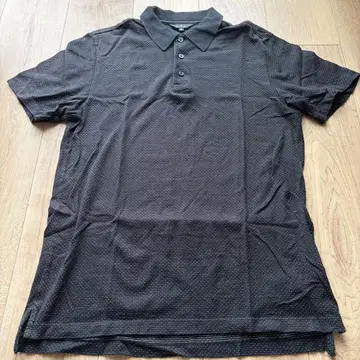 Paul Smith 블랙 화이트 도트 무늬 피케 셔츠 S