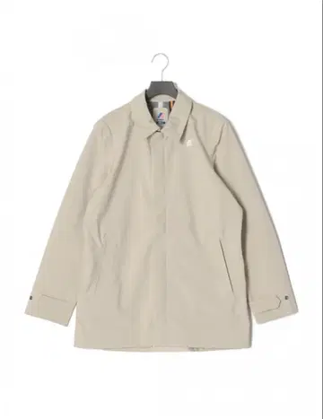 [ 미사용 새상품 ] K-WAY 베이지 노카라 코트