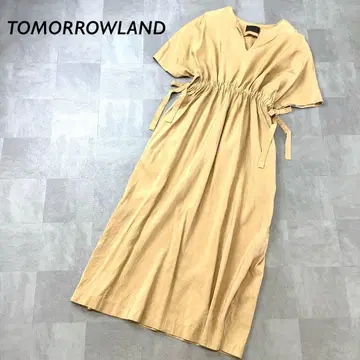 TOMORROWAND 린넨 블렌드 사이드 리본 원피스 베이지 계열