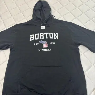 Burton 블랙 XL 후드티