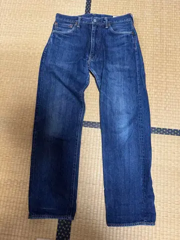 스트레이트 데님 다크 블루
