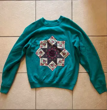 90년대 미국제 꽃무늬 맨투맨