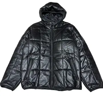 새상품급 L&B HOMME 양가죽 램 가죽 충전솜 자켓 블랙 후드티