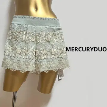 [ 3675 ] MERCURYDUO 레이스 플레어 숏팬츠 F