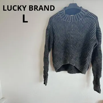 선착순 LUCKY BRAND [ L ] 블랙 니트 심플