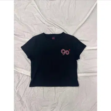 90 로고 걸 크롭 티 S 사이즈