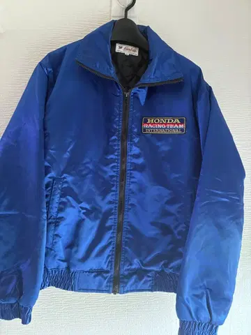 빈티지 HONDA 혼다 나일론 자켓 블루 레이싱팀