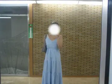스카이블루 원피스