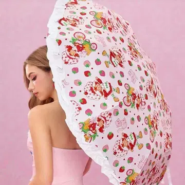 스트로베리 쇼트케이크 우산 카사 접이식 우산 접기 우천 겸용 양산