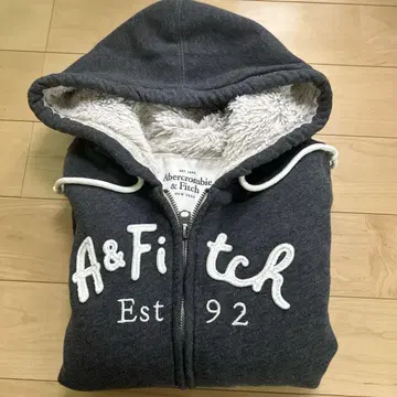 Abercrombie & Fitch 플리스 안감 부착 후드티 L