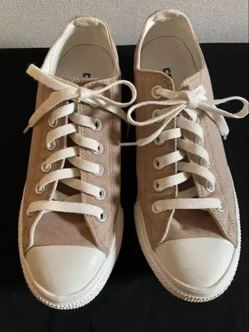 푹신한 깔창 컨버스 로우컷 베이지 24.5cm