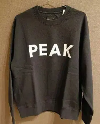 SNOWPEAK / 스노우피크 맨투맨 Peak 블랙