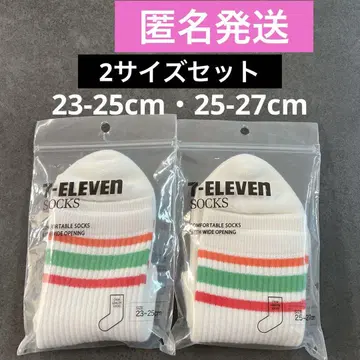 [ 오사카 만박 한정판 ] 세븐일레븐 양말 삭스 2 사이즈 세트