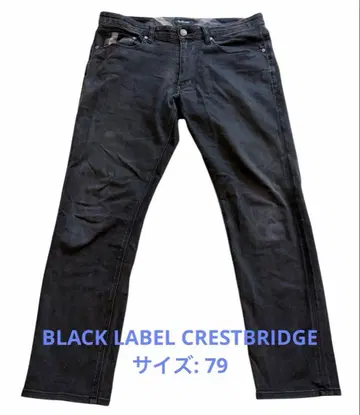 [ BLACK LABEL CRESTBRIDGE ] 스트레치 블랙 데님