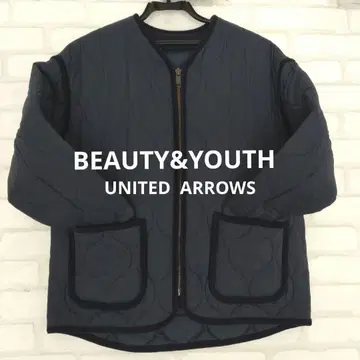 BEAUTY&YOUTH 노카라 퀼팅 자켓 옷깃 2way 사양